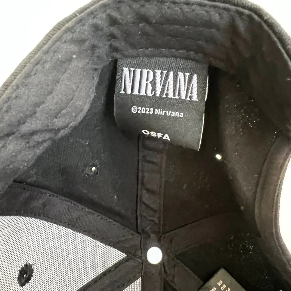 Nirvana In Utero Angel Baseball Cap Black Rock Off Snapback Hat OSFA